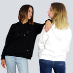 Sweat à capuche InFX Héritage femme porté (coupe oversize)